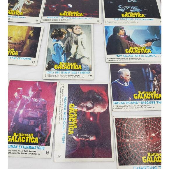 1978 Topps Battlestar Galactica Trading Cards Lot of 14 Vintage - Picture 10 of 12